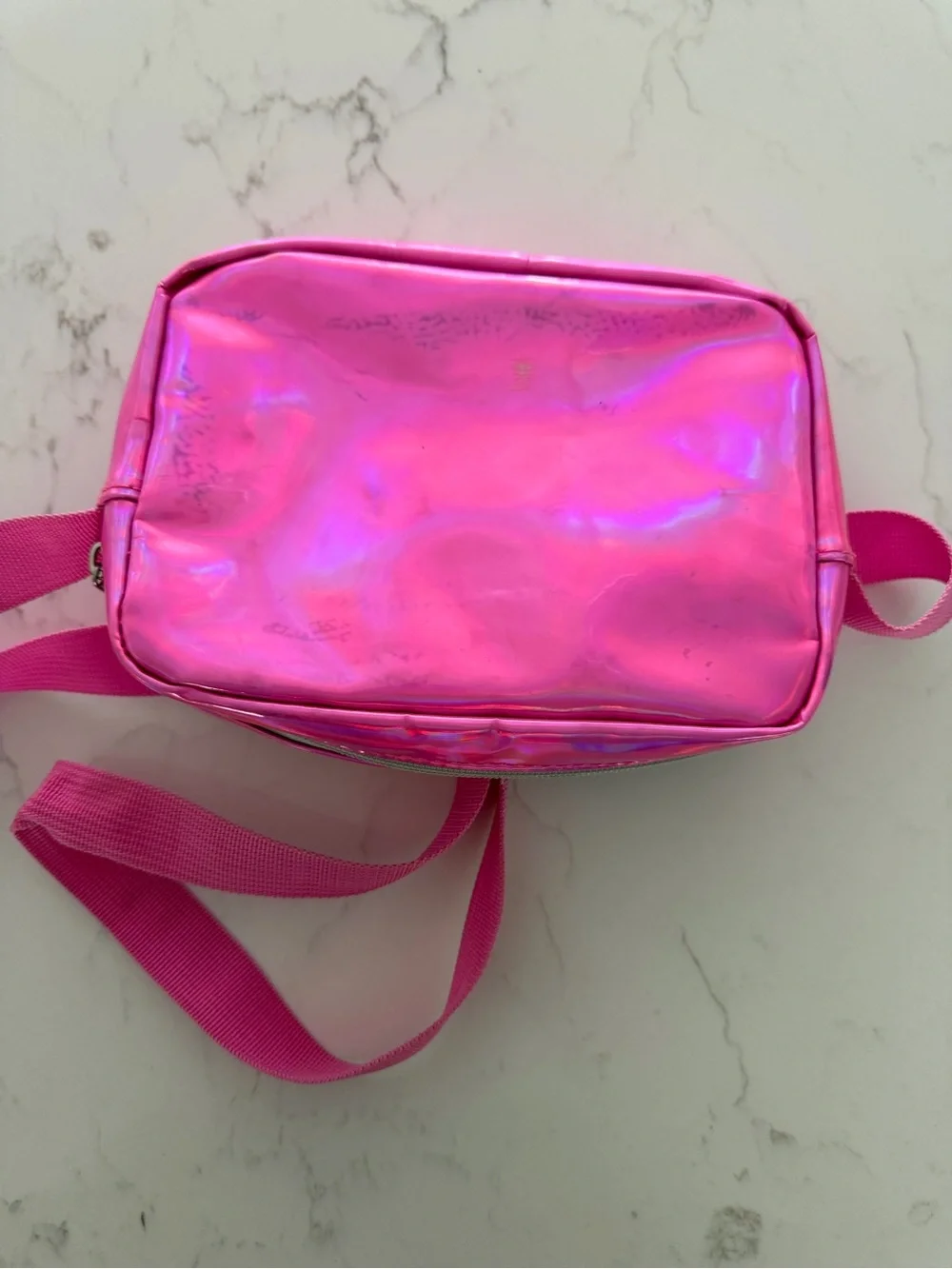 Sequin Rainbow Crossbody Bag for Kids - Pink Strap
